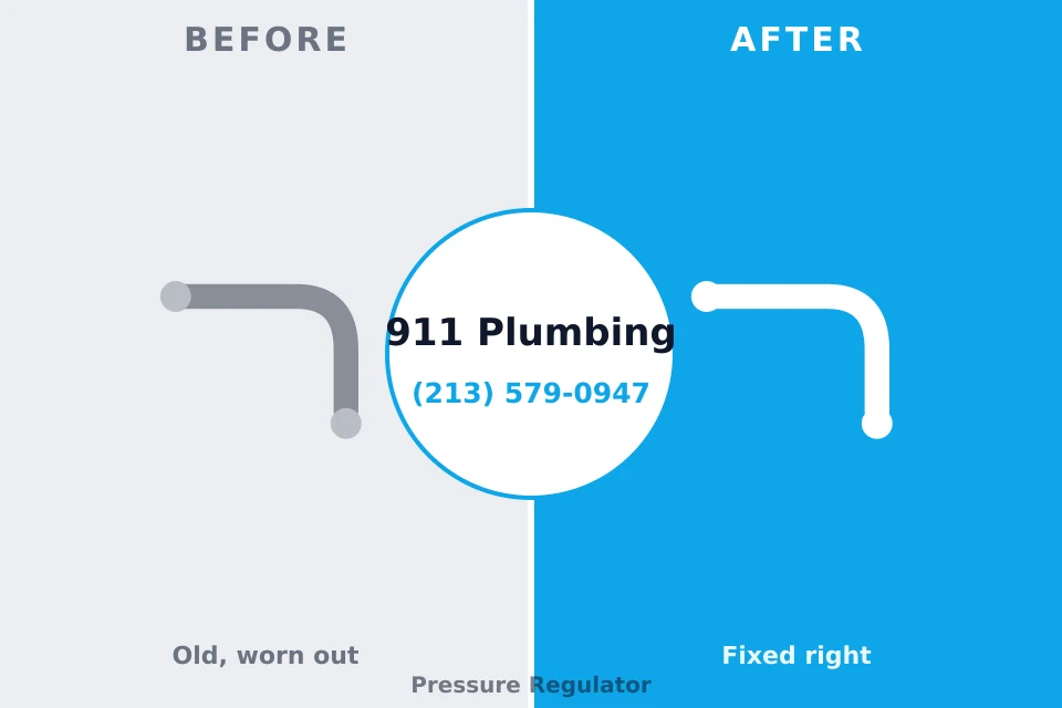 Before and after: plumbing repair Luxemburg, WI